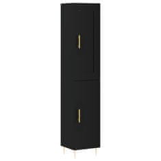 Vidaxl Skříň highboard černá 34,5 x 34 x 180 cm kompozitní dřevo