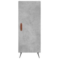 Vidaxl Skříň highboard betonově šedá 34,5x34x180 cm kompozitní dřevo