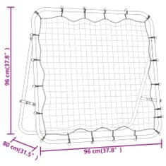 Vidaxl Nastavitelný fotbalový rebounder 96 x 80 x 96 cm Ocel a PE