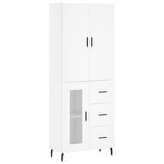 Vidaxl Skříň highboard bílá 69,5 x 34 x 180 cm kompozitní dřevo