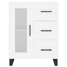 Vidaxl Skříň highboard bílá 69,5 x 34 x 180 cm kompozitní dřevo