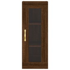 Vidaxl Skříň highboard hnědý dub 34,5 x 34 x 180 cm kompozitní dřevo