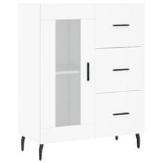 Vidaxl Skříň highboard bílá 69,5 x 34 x 180 cm kompozitní dřevo