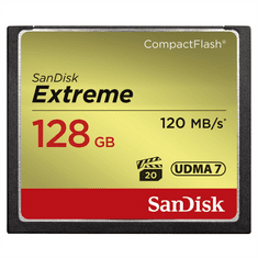 SanDisk Extreme CF 128 GB 120 MB/s zápis 85 MB/s UDMA7