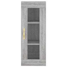 Greatstore Skříň highboard šedá sonoma 34,5 x 34 x 180 cm kompozitní dřevo