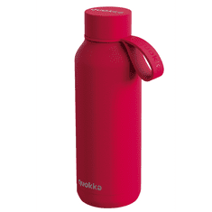 QUOKKA , Nerezová termoláhev s poutkem Solid červená, 510 ml