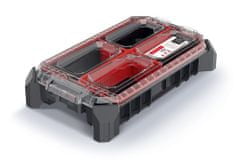 Prosperplast Organizér MISIX černo-červený, varianta 36,8x22,8x12,6 cm