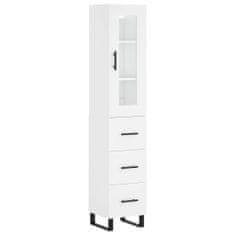 Vidaxl Skříň highboard bílá 34,5 x 34 x 180 cm kompozitní dřevo