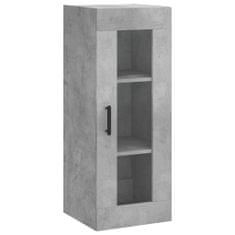 Vidaxl Skříň highboard betonově šedá 34,5x34x180 cm kompozitní dřevo