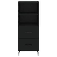 Vidaxl Skříň highboard černá 34,5 x 34 x 180 cm kompozitní dřevo