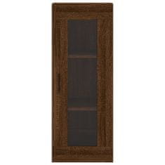 Vidaxl Skříň highboard hnědý dub 34,5 x 34 x 180 cm kompozitní dřevo