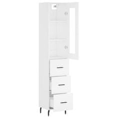 Vidaxl Skříň highboard bílá 34,5 x 34 x 180 cm kompozitní dřevo