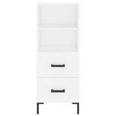 Greatstore Skříň highboard bílá 34,5 x 34 x 180 cm kompozitní dřevo