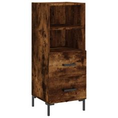 Vidaxl Skříň highboard kouřový dub 34,5 x 34 x 180 cm kompozitní dřevo