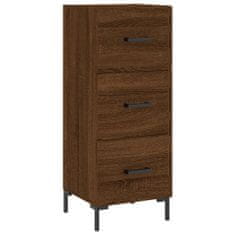 Vidaxl Skříň highboard hnědý dub 34,5 x 34 x 180 cm kompozitní dřevo