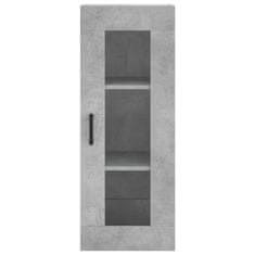 Vidaxl Skříň highboard betonově šedá 34,5x34x180 cm kompozitní dřevo