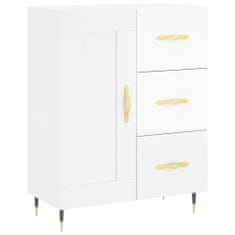 Vidaxl Skříň highboard lesklá bílá 69,5 x 34 x 180 cm kompozitní dřevo