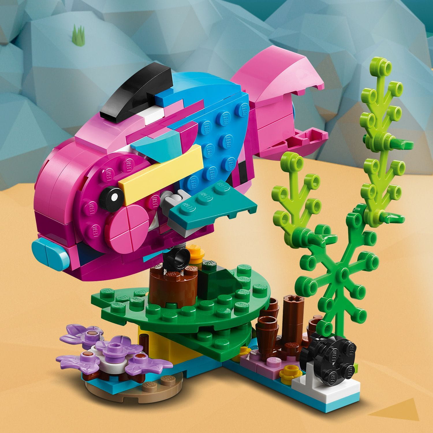 LEGO Creator 31144 Exotický růžový papoušek