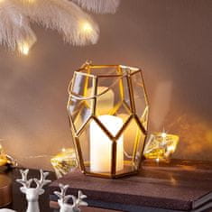 Weltbild Weltbild Skleněná lucerna s LED svíčkou