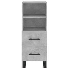 Greatstore Skříň highboard betonově šedá 34,5x34x180 cm kompozitní dřevo