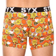 Styx 3PACK pánské boxerky long art sportovní guma vícebarevné (3U12914) - velikost XL