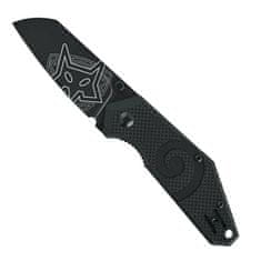 Fox Knives FX-650 KEA Wihongi taktický kapesní nůž 7 cm, celočerný, G10, pouzdro nylon