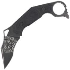 Fox Knives FX-651 MOA Wihongi taktický nůž - karambit 7,5 cm, celočerný, G10, pouzdro Kydex