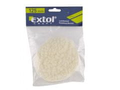 Extol Craft Kotouč leštící na suchý zip, syntetická vlna, O 125mm