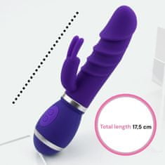 Sensual Vibrátor Warrior Dildo 17.5 cm fialová