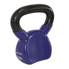 Tunturi Kettlebell litinový ve vinylu TUNTURI 4 kg fialový