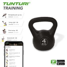 Tunturi Kettlebell poplastovaný 4 kg TUNTURI