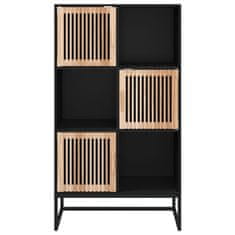 Vidaxl Highboard černý 70 x 35 x 125 cm kompozitní dřevo