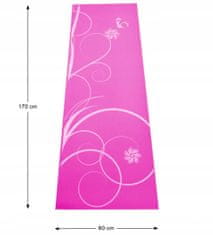 Podložka na cvičení jógy SPARTAN Pink 170 x 60 cm - růžová