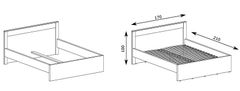 CASARREDO Postel 160 INDIANAPOLIS I-19 jasan bílý