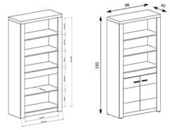 CASARREDO Sestava INDIANAPOLIS bílý jasan (4+5+9+11)