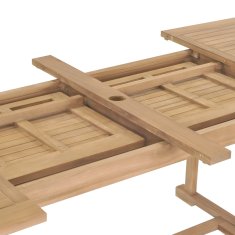 Vidaxl Rozkládací zahradní stůl 180–280x100x75 cm masivní teak oválný