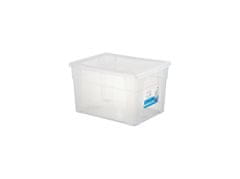 Stefanplast Box úložný SCATOLA 20l, 40x30x24cm s víkem plastový, TRA