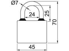 Richter Zámek visací OVAL 45 3kl.