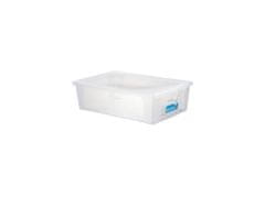 Stefanplast Box úložný SCATOLA 30l, 59x39x17cm s víkem plastový, TRA