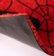 CurePink Rohožka Marvel|Spiderman: Maska (60 x 40 cm) červená