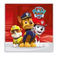 Párty ubrousky PAW PATROL - Tlapková patrola - 33x33 cm - 20 ks