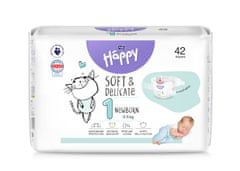 Bella Happy Soft&Delicate New Born 2-5 kg á 42 ks