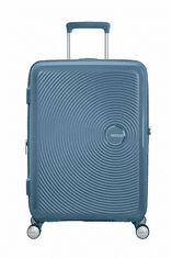 American Tourister Cestovní kufr Soundbox 67cm Modrý Stone blue rozšiřitelný