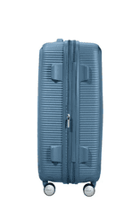 American Tourister Cestovní kufr Soundbox 67cm Modrý Stone blue rozšiřitelný