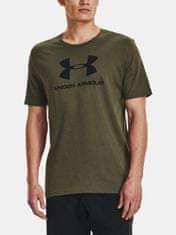 Under Armour Tričko UA M SPORTSTYLE LOGO SS-GRN S