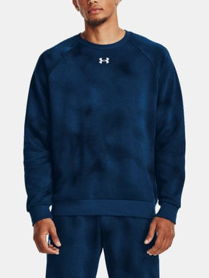 Under Armour Mikina UA Rival Fleece Printed Crew-BLU