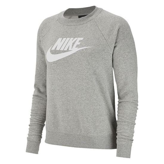 Nike Mikina šedá Essentials Crew Flc Hbr