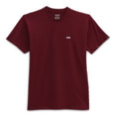 Vans Tričko vínově červené XL MN Left Chest Logo Tee