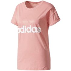 Adidas Tričko na trenínk růžové L Ess Linear Tee