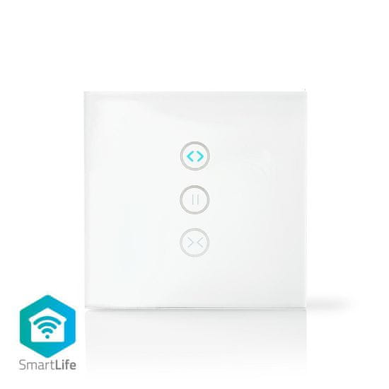 Nedis SmartLife chytrý WiFi nástěnný spínač záclon, rolet a žaluzií (WIFIWC10WT)